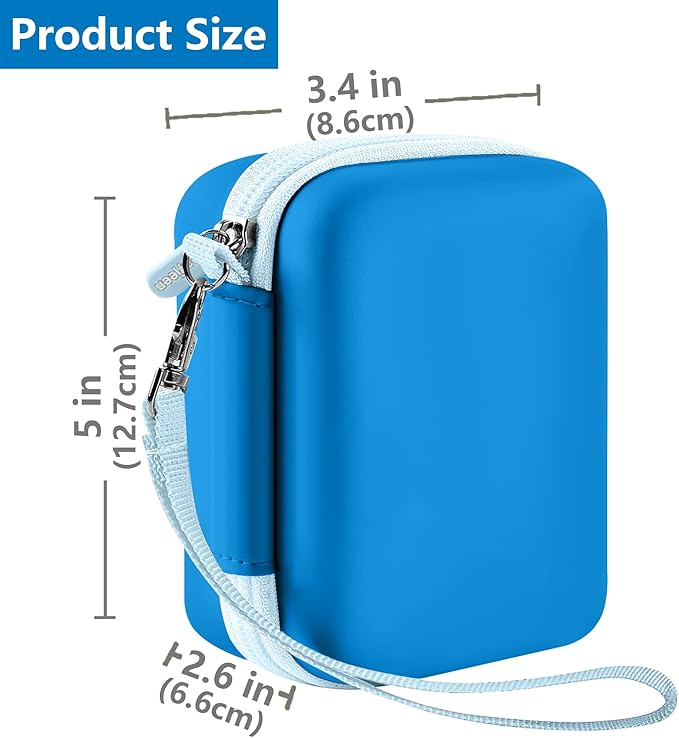 Leayjeen Underwater Camera Case Compatible with YISENCE/Trsunow/HICSHON/Yifecial/QUNVAL 11FT Waterproof Camera，Selfie Underwater Camera, Waterproof Floatable Digital Camera-Deep Blue(Case Only)