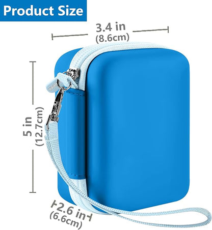 Leayjeen Underwater Camera Case Compatible with YISENCE/Trsunow/HICSHON/Yifecial/QUNVAL 11FT Waterproof Camera，Selfie Underwater Camera, Waterproof Floatable Digital Camera-Deep Blue(Case Only)