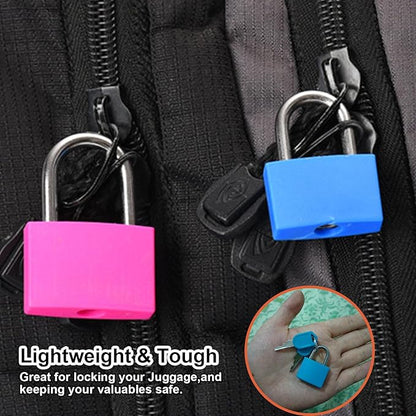 16 PCS Suitcase Locks with Keys,Small Luggage Padlocks Metal Padlock with Key,Multicolor Lock Luggage Locks Mini Keyed Padlock for Backpack Boxes Laptop Bag School Gym Locker,23 mm,8 Colors