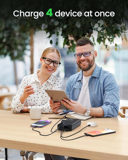 Power Bank Fast Charging 50000mAh - 22.5W Portable Charger USB C Quick Charge with 4 Outputs & 3 Inputs LED Display Huge Capacity External Battery Pack for iPhone, Samsung, iPad etc Black