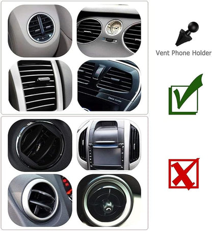 Vansky Car Phone Holder Mount, 3-in-1 Universal Cell Phone Holder Car Air Vent Holder Dashboard Mount Windshield Mount Fit for iPhone 17 16 15 14 13 Pro Max, Samsung S24 S23 LG Sony and More