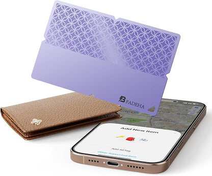 2025 [Apple MFi Certified] (iOS Only) Bluetooth Tracker Smart Card for Apple Find My iPhone Wallet GPS Tracker, 5-10 Years Staying Power, Keys Finder and Item Locator for Keys, Bags, Passport