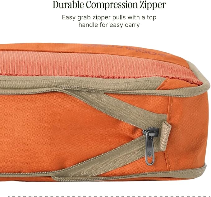 Eagle Creek Pack-It Isolate Compression Cube - Lightweight Compression Cube for Optimizing Luggage Space - Easy-Grab Zipper - Convenient Top Handle - Recycled Materials - Small