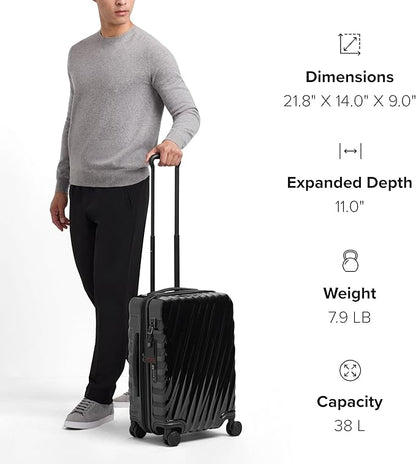 Tumi Unisex 19 Degree Polycarbonate International Expandable 4 Wheel Carry-On Lagoon Carry-On 22-Inch One Size