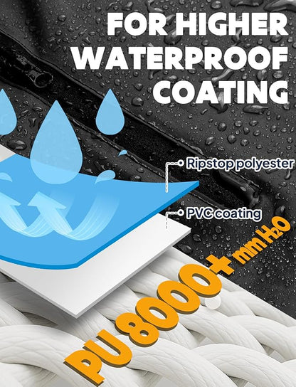 ANYOO Waterproof Rain Poncho Bike Bicycle Rain Capes Lightweight Compact Reusable for Adults
