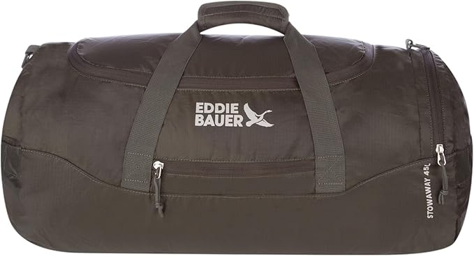 Eddie Bauer Stowaway Packable Duffel Bag | Travel | Foldable | Lightweight | Durable | Ripstop Polyester