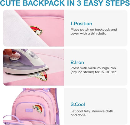 mommore Kids Backpack for Boys Girls Preschool Kindergarten Backpacks Lightweight Elementary School Bookbag with Lunch Box