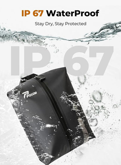 Vacuum Bags for Travel with Pump, Reusable Space Saver Bag, IP67 Waterproof Vacuum Packing Cubes for Travel Suitcases and Backpack (3PC + PUMP)