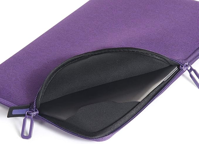 TUCANO Melange Neoprene Sleeve Compatible with MacBook Air/Pro 13" Laptop 12", 4mm Thick, Anti-Slip, Anti-Scratch - Purple