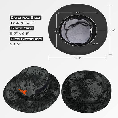 KastKing Sol Armis UPF 50 Boonie Hat - Sun Protection Hat, Fishing Hat, Beach & Hiking Hat, Paddling