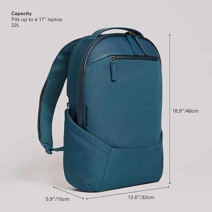 Troubadour Apex 3.0-22L Premium Laptop Backpack - Ergonomic & Water Resistant - Designed for Work and Travel - Air Force Blue