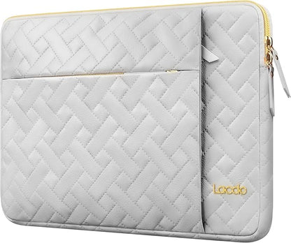 Lacdo Laptop Sleeve Case for 14 inch New MacBook Pro M5/M4/M3/M2/M1 Chips Pro Max A3434 A3112 A3401 A3185 A2918 A2992 A2779 2025-2021, 13.8" Surface Laptop 7th Copilot+PC Computer Bag, Space Gray