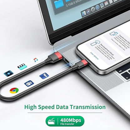 1ft Short iPhone Charger Cable 10 Pack Bulk, Multipack USB A to Lightning Cord 12 inch, Small iPhone Charging Cable for Fast Charging Station Compatible with iPhone 14 13 12 11 Pro Max 8 iPod