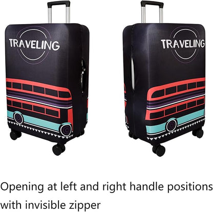 WUJIAONIAO Travel Luggage Cover Baggage Suitcase Cover Protector Skins 18-32 Inch (TRAVELING, S (for 18-20 inch luggage))