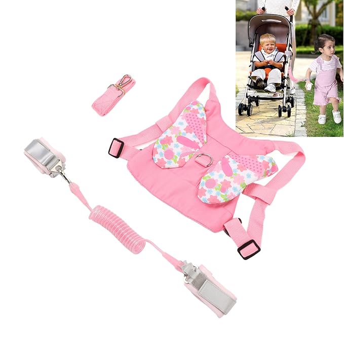 Toddler Harness Leashes, Retractable Wrist Link with Lightweight Backpack for Kids, Kids Anti Lost Harness Strap Double Protection Child Safety Strap for Outings Travel