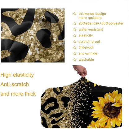 Travel Suitcase Protector Sunflower Elastic Protective Washable Luggage Cover With Concealed Zipper Suitable For 18-32 Inch(M (for 22--24 inch luggage))