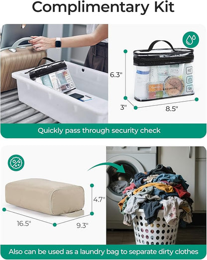 BAGSMART Gym Bag for Women, Duffle Bag for Travel with Wet Pocket, Lightweight Carry on Weekender Duffel, Water Resistant