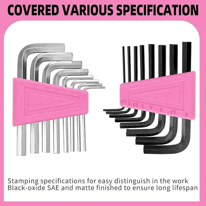 58-Piece Pink Household Tool Set General Household Hand Tool Kit,Small Tool Kit with Plastic Toolbox Mini Tool kit for Women, Office & College Repairs