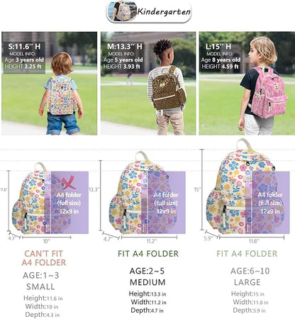Toddler Backpack for Girls 2-5: Preschool Backpack for Boys Girls - Cute Kids Backpack for Boys
