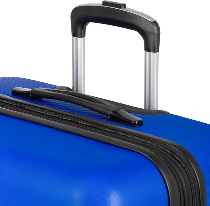 SwissGear 7366 Signature Hardside Expandable Luggage with Spinner Wheels, TSA Lock, Cobalt, Checked-Large 27-Inch