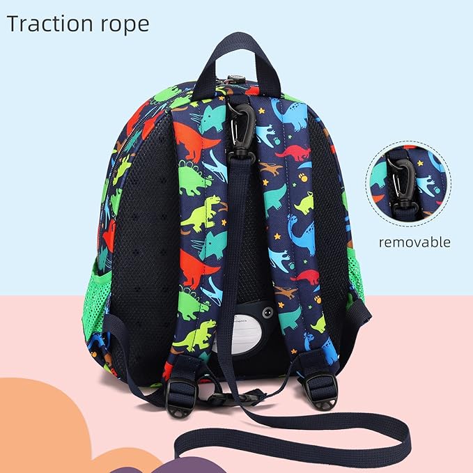 willikiva 3D Dinosaur Backpack Toddler Backpacks for Boys and Girls Kids Backpack Waterproof Preschool Safety Harness Leash (Mechanical Dinosaur)