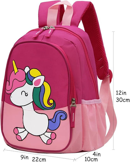 CHERUBIC Toddler Backpack, Kids Travel Backpack, Waterproof Cute Small Preschool Backpack Cartoon Daycare Bag