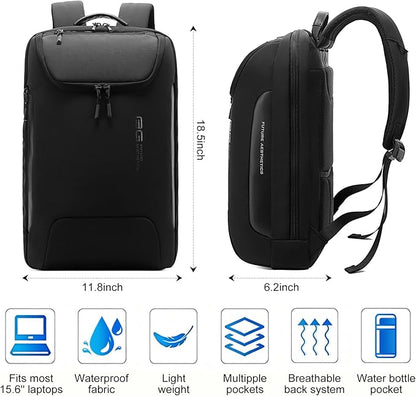 BANGE 15.6 Inch Laptop Backpack for Men and Women, Business Travel Backpack, Waterproof Lightweight Computer Bag for College, Office, Commuter & Outdoor Sports
