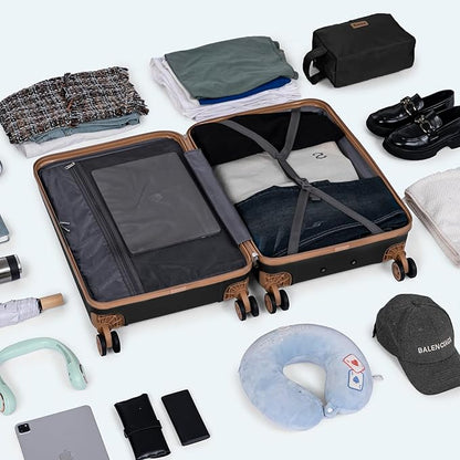 Luggage Sets 5 Piece, Suitcases with Wheels,ABS Hard Case Luggage with TSA Lock Spinner Wheels,Carry On Luggage Set (20/24/28 Inch)