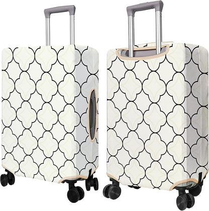Travel Luggage Cover Suitcase Protector Fits 18-32 Inch Wheel Covers PatternedTravel Related Items Flower Luggage Protector Elastic L