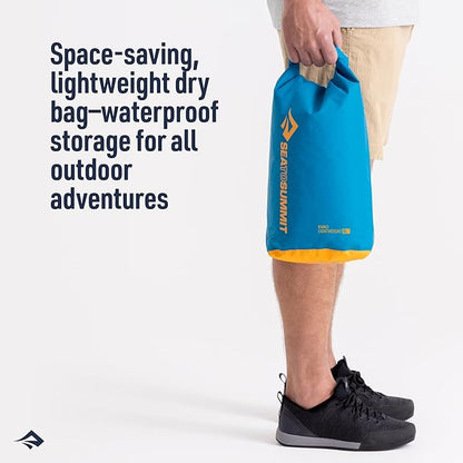 Sea to Summit eVac Dry Bag, Roll-Top Compression Sack, 35 Liter, Turkish Tile Blue