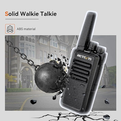 Retevis RT68 2 Way Radio, Long Range Walkie Talkies for Adults (10 Pack) with 10 Multi Way Charger, Easier Securer Charging, 1200mAh, Compact Handheld Two Way Radios Rechargeable for Industry