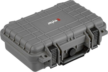Eylar Protective Gear and Camera Hard Case Waterproof Dry Box with Foam 11.6 Inch 8.3 Inch 3.8 Inch (Gray)