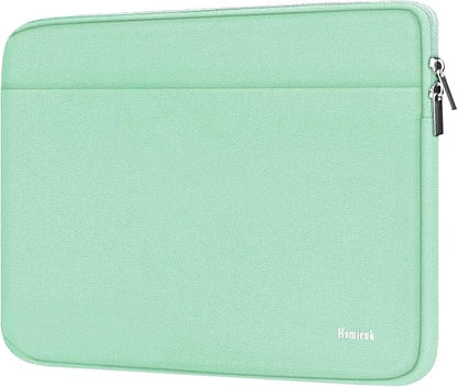 Laptop Sleeve 14 inch, Shockproof Protective Notebook Cover Bag with Accessory Pocket, Durable Carrying Laptop Case Compatible for MacBook HP Lenovo Dell Asus Acer, Light Blue
