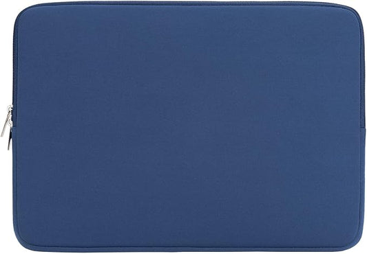 RAINYEAR Laptop Sleeve Case Compatible with 13.3 Inch Notebook Computer Tablet Chromebook 14" MacBook Pro/Max M1 M2 M3 M4 M5 Soft Cover Protective Case Zipper Carrying Bag (Navy Blue)