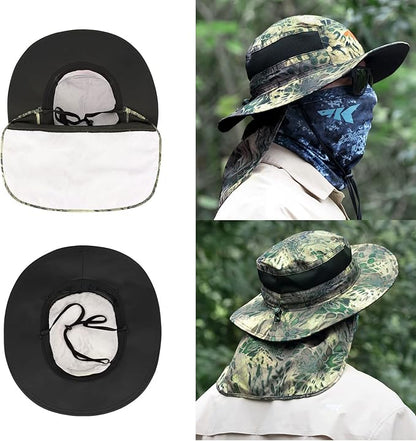KastKing UPF 50 Boonie Hat Fishing Hat with Removable Neck Flap Sun Hats for Men