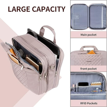 KROSER Laptop Bag 15.6 Inch Briefcase Shoulder Bag Water Repellent Laptop Bag Bussiness Carrying Handbag