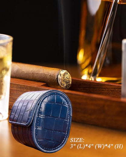 MR.OKAY Single Watch Travel Case-Classic Leather Watch Case With Superb Texture.(Portable Watch Roll Or Organizer For Storage And Display).Festival Gift For Men, All Handcrafted By Artisans.