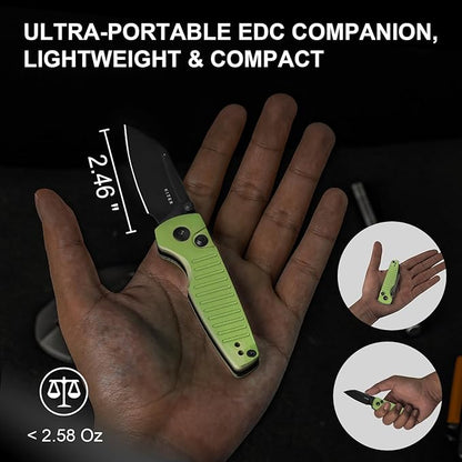 Kizer Parakeet EDC Pocket Knife, 2.46" Nitro-V Blade Folding Knife with Aluminum Handle, Thumb Stud Opener Small EDC Knives for Men Women Camping Hunting V2706A5