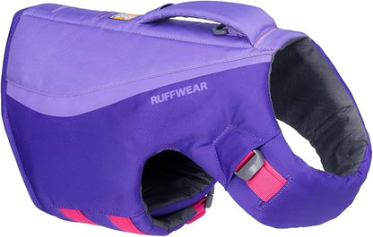 Ruffwear, Float Coat Dog Life Jacket, Premium Buoyancy Swim Vest with Lift Handle, Secure Fit & Reflective Trim, Adjustable Flotation for Swimming, Boating, & Outdoor Adventures, Purple Lily, XX-Small