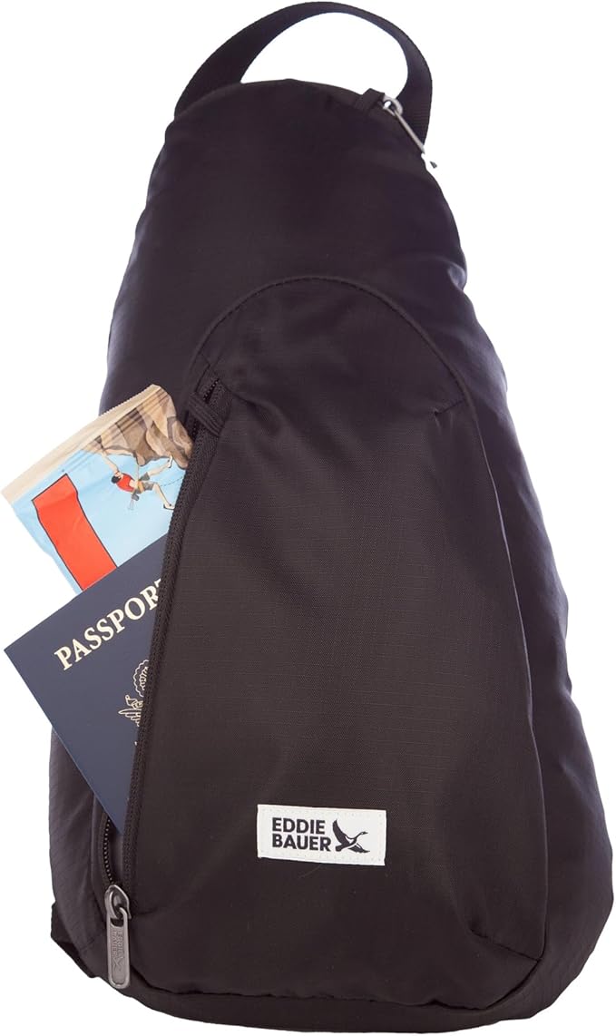 Eddie Bauer Travel Sling Bag | RFID-Blocking | Security | Lightweight | Crossbody | Vacation | Everyday Carry | Backpack