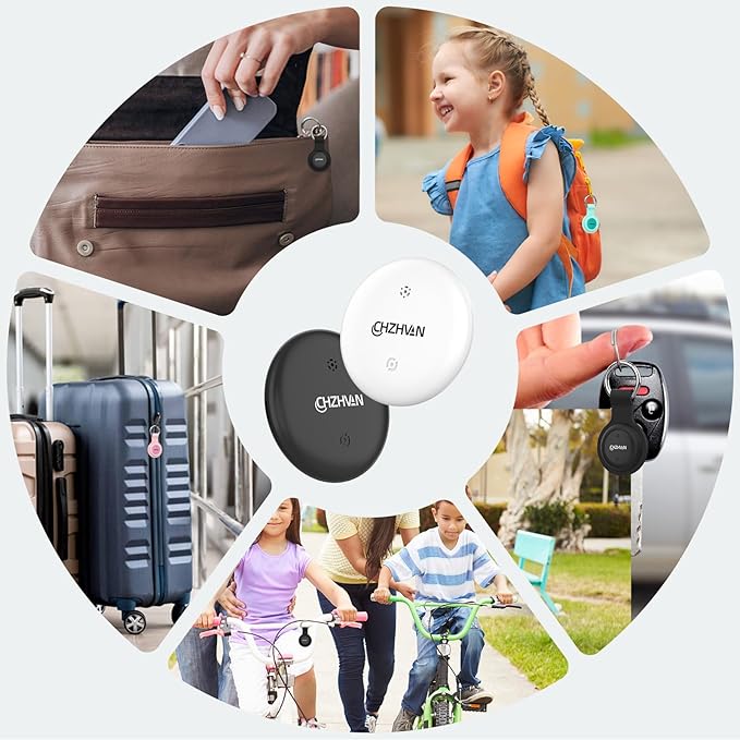 2025 Upgraded Android Tracker Tags, Official Google Certified Smart Bluetooth Tracker, Compatible with Find Hub App(Not for iOS and Huawei), Air Tag for Android, Item Locator Key Finder, Luggage Tag