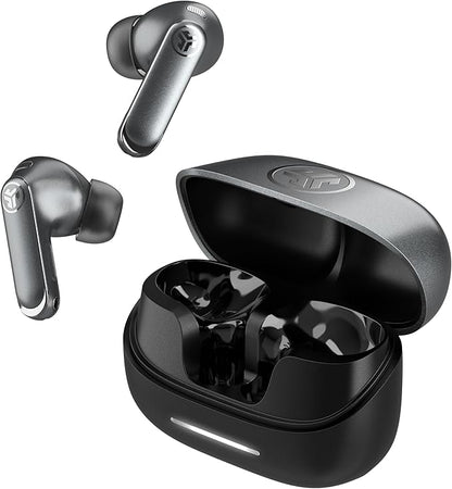 JLab Epic Pods ANC True Wireless Bluetooth Earbuds, Hybrid Dual Driver System, Knowles Balanced Armature, Adaptive Noise Canceling, 56+ Hours Playtime, Custom Sound via App, Wireless Charging, Black