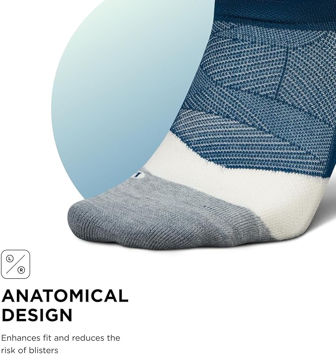 Feetures Elite Light Cushion No Show Tab Athletic Ankle Socks - Sport Sock with Targeted Compression