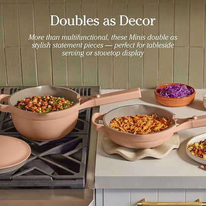 Our Place Mini Home Cook Duo - 8.5" Always Pan & Small Perfect Pot Bundle | Multi-Functional Cookware Set Replaces 18 Pieces | Sage