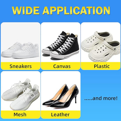 Shoe Cleaner Kit, Deep Cleaning Sole & Sneaker Cleaner, White Shoe Cleaner for Sneakers, Tennis Shoes, Leather, Canvas, Rubber and more– 6.76 oz