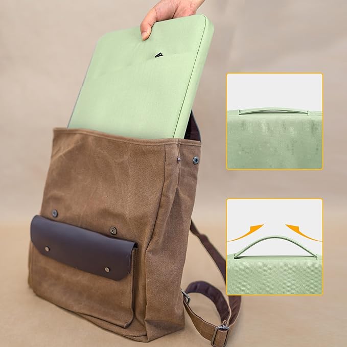 Laptop Sleeve Case 17 17.3 Inch with Handle Computer Bag Carrying Case for HP Pavilion 17/ Envy 17/ Dell/IdeaPad ThinkPad/LG Gram/MSI/ASUS Acer, Green
