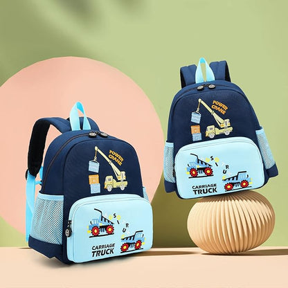 willikiva Cute Zoo Little 3d Backpack Kids Backpack for Boys and Girls Toddler Backpack Waterproof Preschool(Blue Hoist)