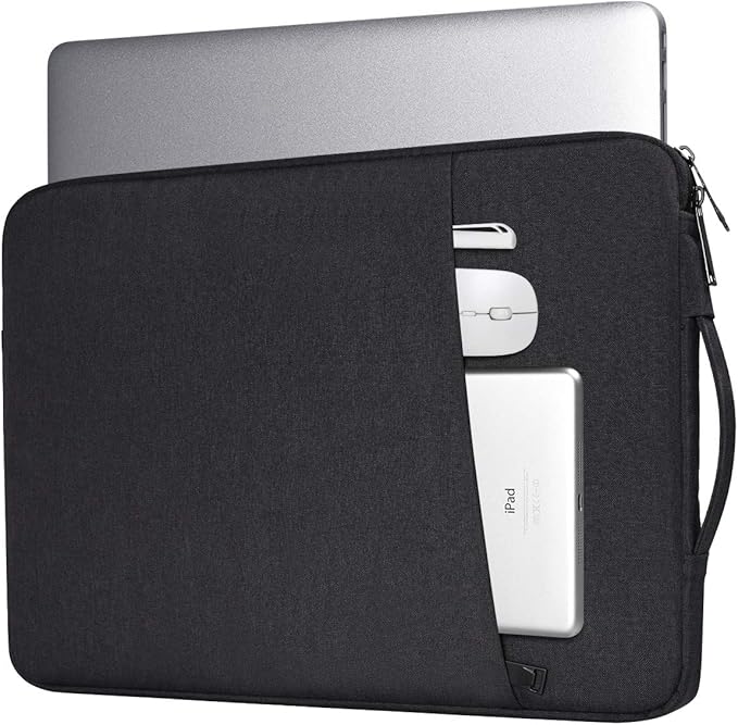 13 Inch Laptop Case Sleeve for 13.5-14.4 Inch Surface Laptop Studio/6/5/4/3, 13.8" Surface 7th, Asus ZenBook/Dell Inspiron Notebook Case, Black