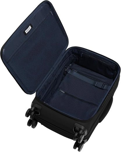 Away Softside Carry-On Suitcase, 22 Inch Lightweight, Expandable High-Strength Nylon Luggage With Spinner Wheels, Meets Requirements for Most Major Airlines, Jet Black