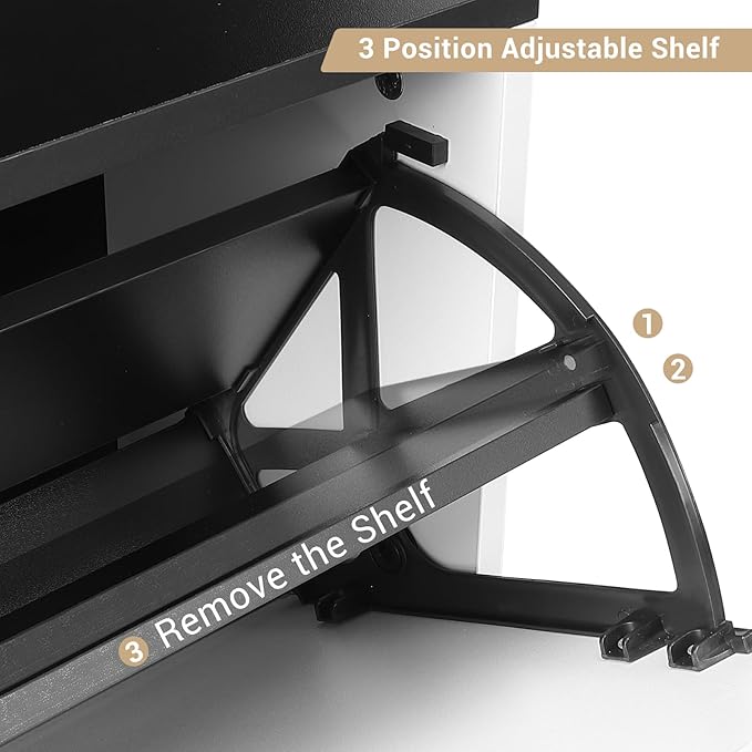 Narrow Shoe Cabinet with 3 Flip Drawers, 47 Inch Tall Freestanding Storage, Farmhouse Style Slim Organizer for Entryway Hallway Closet